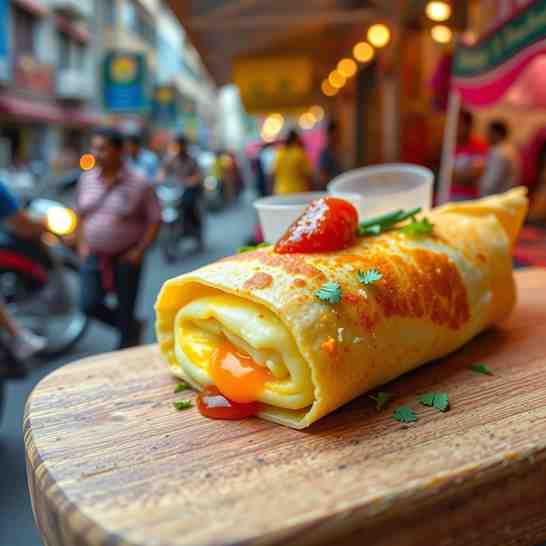 Egg Frankie Roll - Easy Mumbai Street Food
